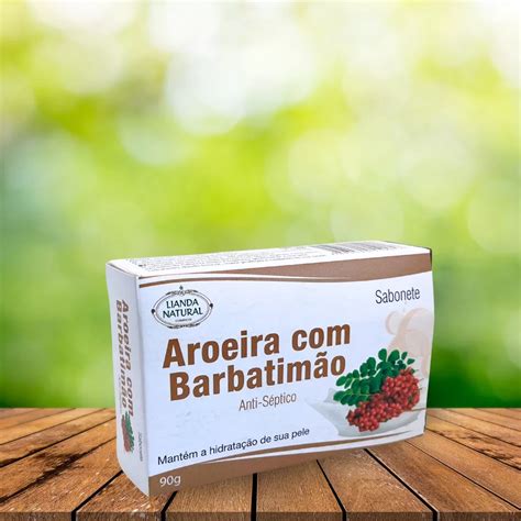 Sabonete De Aroeira E Barbatimão - Sabonete Lianda Natural 90g - Aroeira com barbatimão - Lianda Natural