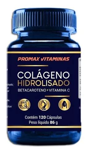 Cápsula de colágeno hidrolizado betacaroteno y vitamina C 120