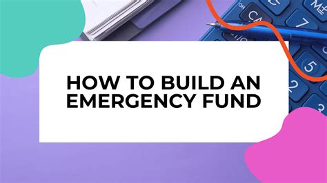 How To Build An Emergency Fund