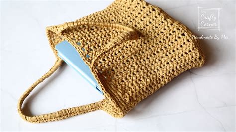 Crochet Bag Quick And Easy Raffia Bag Tutorial Youtube