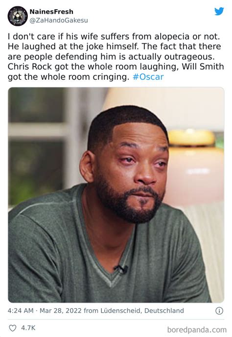 Here’s How People Reacted To Will Smith Slapping Chris Rock During The Live Oscars Broadcast (40 ...