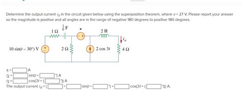 Solved Determine The Output Current IO In The Circuit Given Chegg