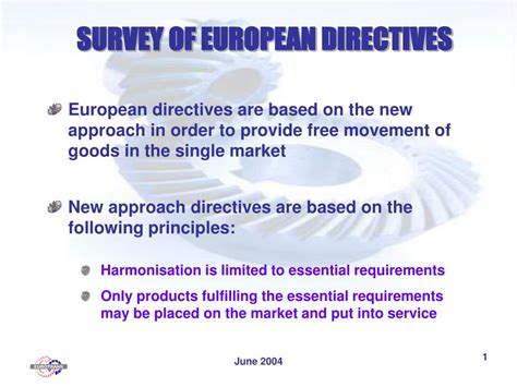 Ppt Survey Of European Directives Powerpoint Presentation Free