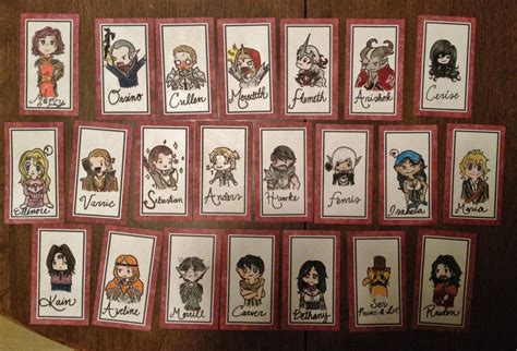 Dragon Age: Origins Character Cards by VampireDragonGirl66 on DeviantArt