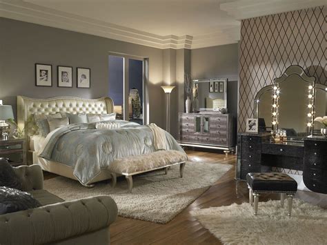 Hollywood Swank Bedroom Set W/ Creamy Pearl Bed Aico Furniture, 2 Reviews | Furniture Cart