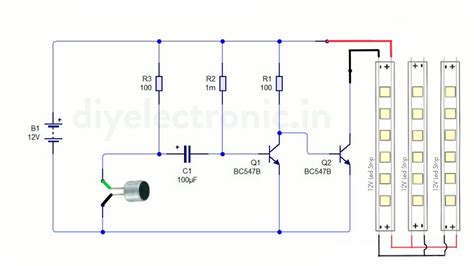 Music Led Light Box Modified Circuit Diagram Music Led Circu