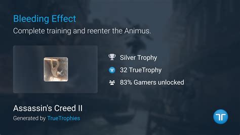 Bleeding Effect Trophy In Assassin S Creed Ii Ps3