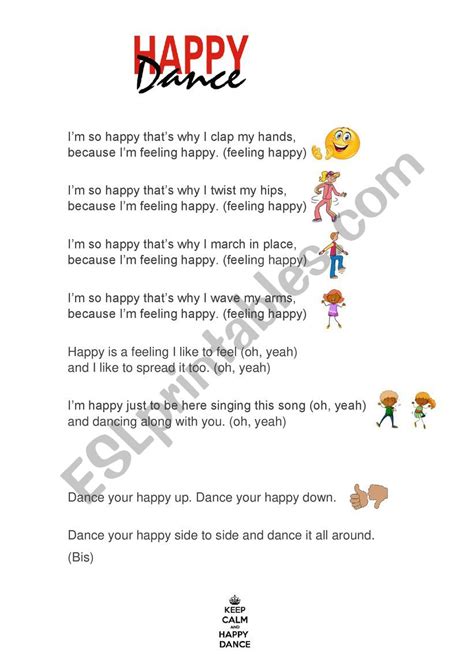 action song - ESL worksheet by kariu