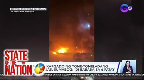 Truck Na Kargado Ng Tone Toneladang Natural Gas Sumabog Di Bababa Sa