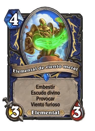 Elemental De Viento Metal Biblioteca De Cartas De Hearthstone