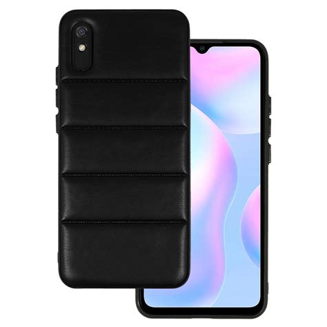 Kožené 3D pouzdro pro Xiaomi Redmi 9A design 2 černé ProMobily cz