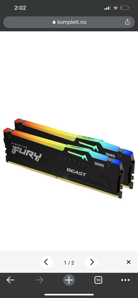 Kingston Fury Beast Ddr Rgb Mhz Gb Finn Torget