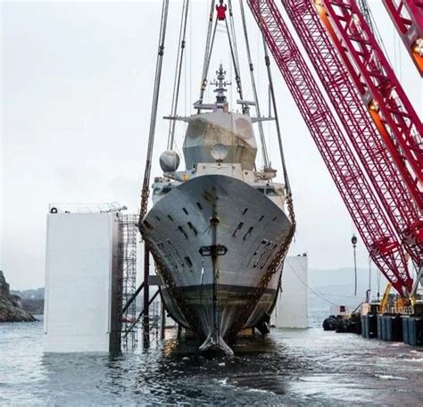 The Norwegian Frigate Knm Helge Ingstad Severely Damaged After