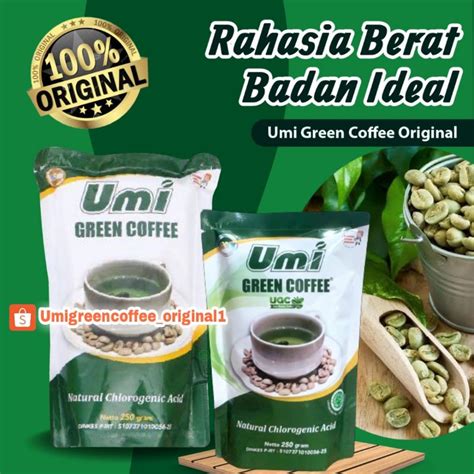 Jual Umi Green Coffee Pelangsing Original Kemasan Baru UGC Kopi