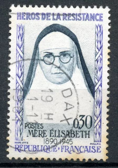 TIMBRE FRANCE OBLITERE N 1291 Heros De La Resistance Mere Elisabeth