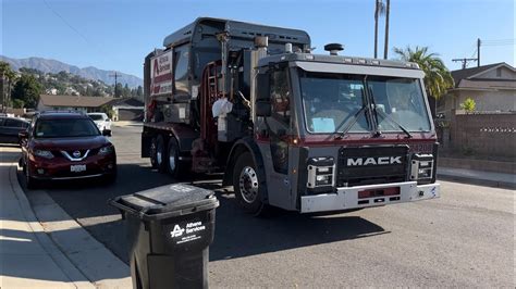 Brand New Athens Services Mack Labrie Alleyhand Trash Truck In Santa