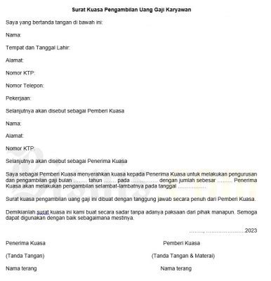 Contoh Surat Kuasa Untuk Berbagai Keperluan Dan Jenisnya Kisahsekolah