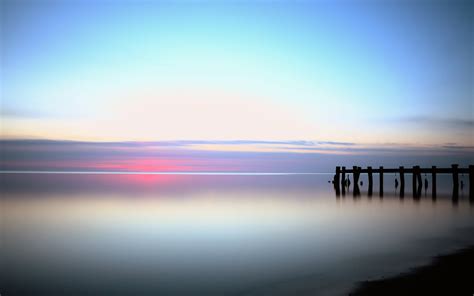 Brown Wooden Dock Near Calm Sea At Daytime Hd Wallpaper Wallpaper Flare