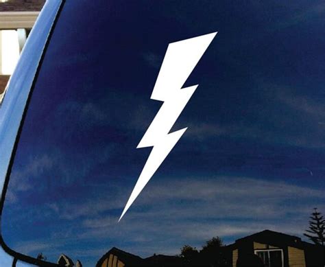 Lightning Bolt Car Window Vinyl Decal Sticker 9 Tall Ebay