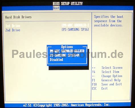 Bootreihenfolge Boot Sequence Im Bios Ndern A Bios Paules Pc