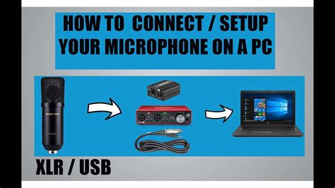 How To Connect Setup Your Microphone On Your Pc Youtube