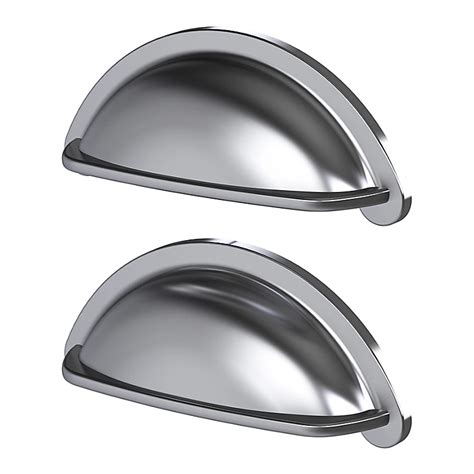 Goodhome Chervil Satin Nickel Effect Kitchen Cabinets Handle L946cm Pack Of 2 Diy At Bandq