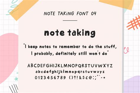 The Note Taking Font Bundle (Note Fonts, Note Taking Fonts, GoodNotes ...