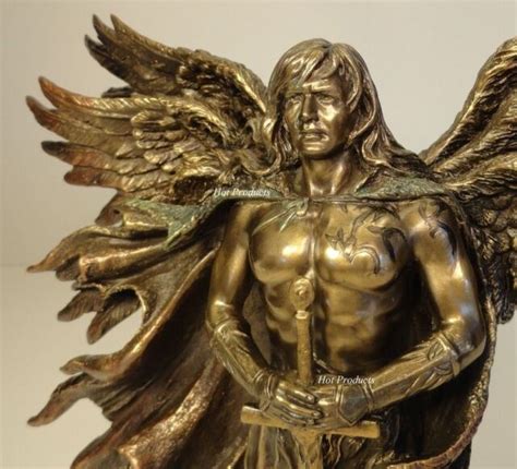 Six Winged Seraphim Guardian Angel W Serpent Sculpture Statue Bronze Finish Ebay