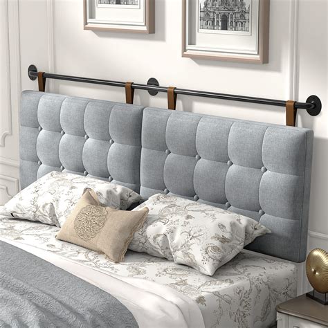 Housemila Headboard For King Size Bed Wall Mounted Headboard With Fine Linen Upholstery And