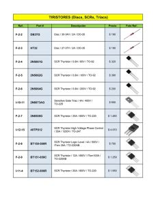 Tiristores Diacs Scrs Triacs