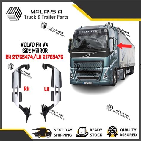 Volvo Fh V Version Side Mirror Cermin Sisi Lori Lorry Truck Trailer