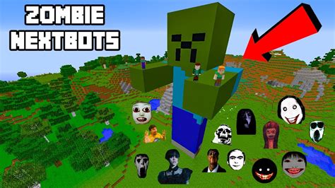 SURVIVAL ZOMBIE HOUSE WITH 100 NEXTBOTS In Minecraft Gameplay