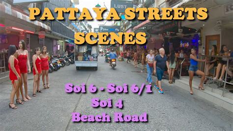 Pattaya Soi Pov Tour Streets Scenes Soi Soi Beach Road