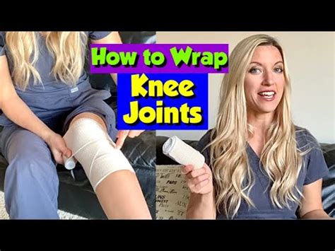 How To Wrap A Knee Joint With An Elastic Bandage Nursing Skill