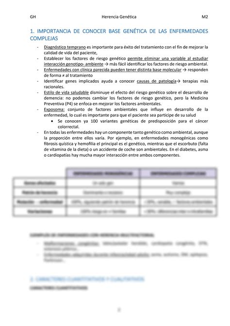 SOLUTION Tema 3 Herencia Multifactorial Y De Las Enfermedades Comunes