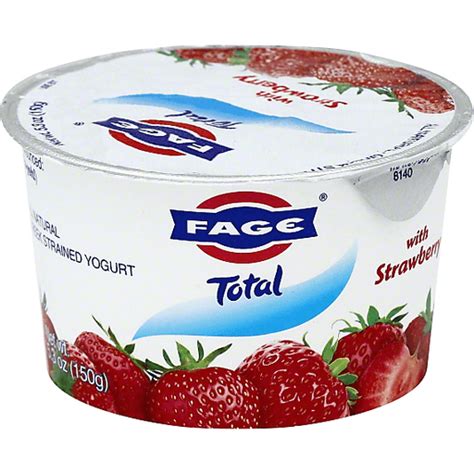 Fage Total Yogurt Greek Whole Milk Strained With Strawberry Dairy