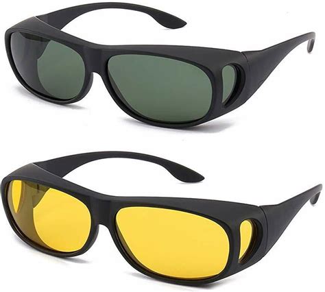 Hd Vision Wrap Around Sunglasses Set Of 2 Day Night Sunglasses As Seen On Tv