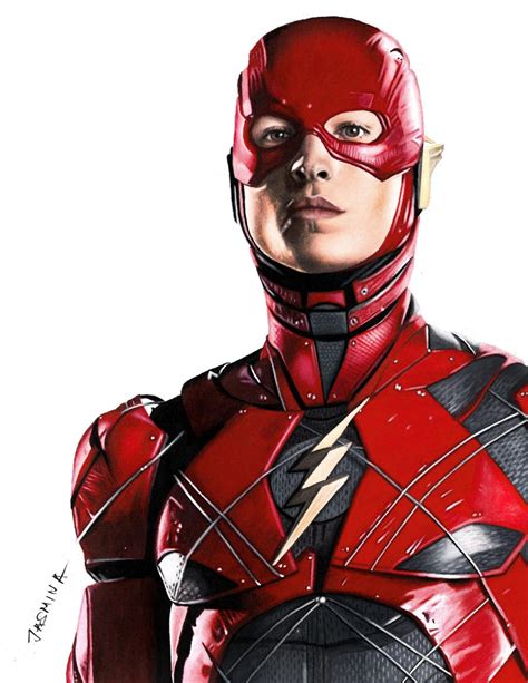 Colored Pencil Drawing Of The Flash By Jasminasusak On Deviantart