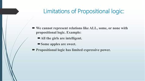 Artificial Intelligence Ai Prepositional Logic Pl And First Order Predicate Logic Fopl