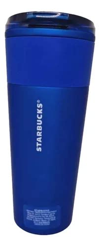 Vaso Starbucks Acero Inoxidable Navidad Con Tapa To Go Color Azul