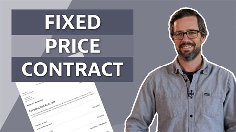 What Is A Fixed Price Contract Youtube