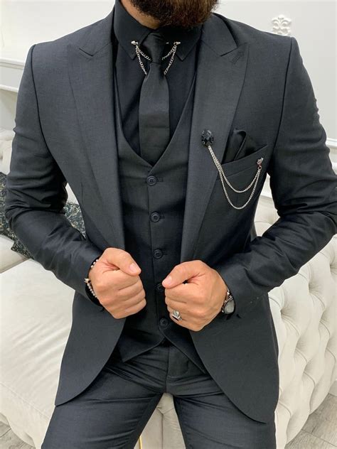 Montreal Anthracite Slim Fit Suit Freeshipping Bojoni In 2024