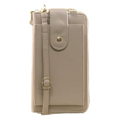 Mailea Porta Celular Liso De Ecocuero Para Mujer Nude Falabella