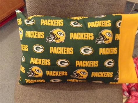 TRAVEL SIZE PILLOWCASE GREEN BAY PACKERS GOLD CUFF 14X20 3570 EBay