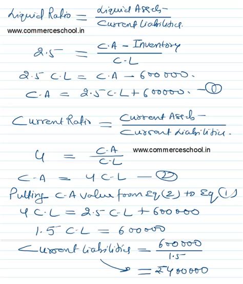 Isc Q Solution Of Ratio Analysis Ts Grewal Class