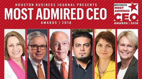 HBJ names inaugural Most Admired CEO Award recipients - Houston ...