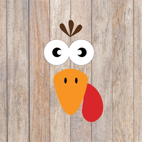 Turkey Face Svg File Thanksgiving Shirt