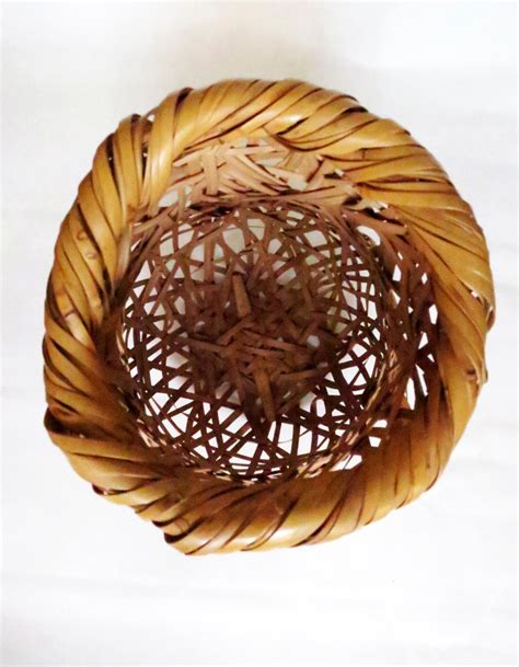 Japanese Bamboo Basket Ikebana By Hayakawa Shokosai Iv For Sale At