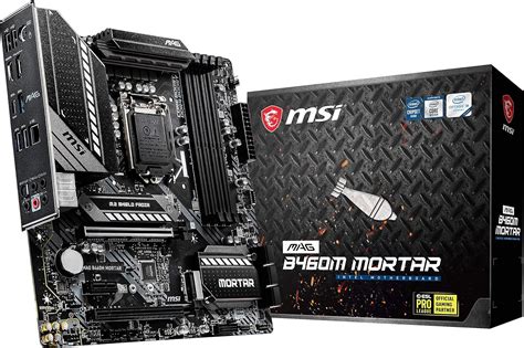 Amazon.com: MSI MAG B460M Mortar Gaming Motherboard (mATX, 10th Gen ...
