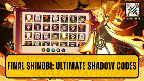 Final Shinobi Ultimate Shadow Gift Codes September